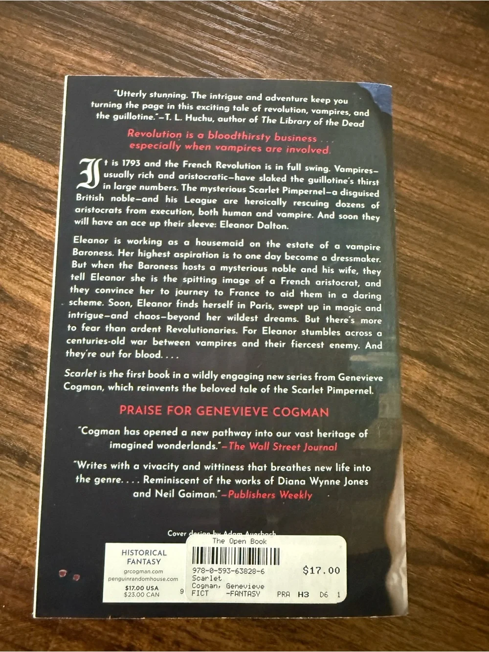 Scarlet by Genevieve Cogman - White & Red Cover